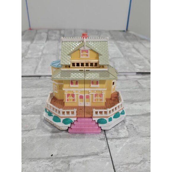 Vintage Polly Pocket Pop-Up Clubhouse Mansion Bluebird 1995 House Only‎ VIDEO - Picture 15 of 16